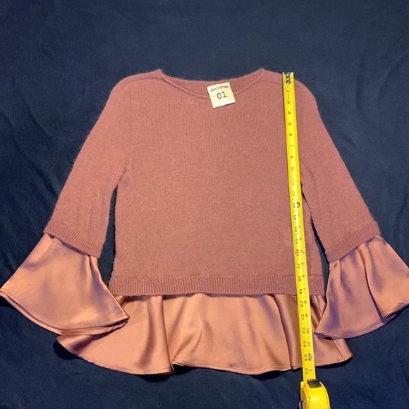 Semicouture mauve Italian mohair sweater top M - Picture 10 of 12